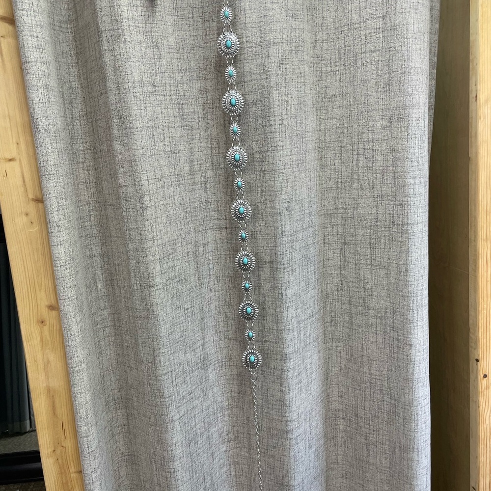 Turquoise Beaded Women's Belt